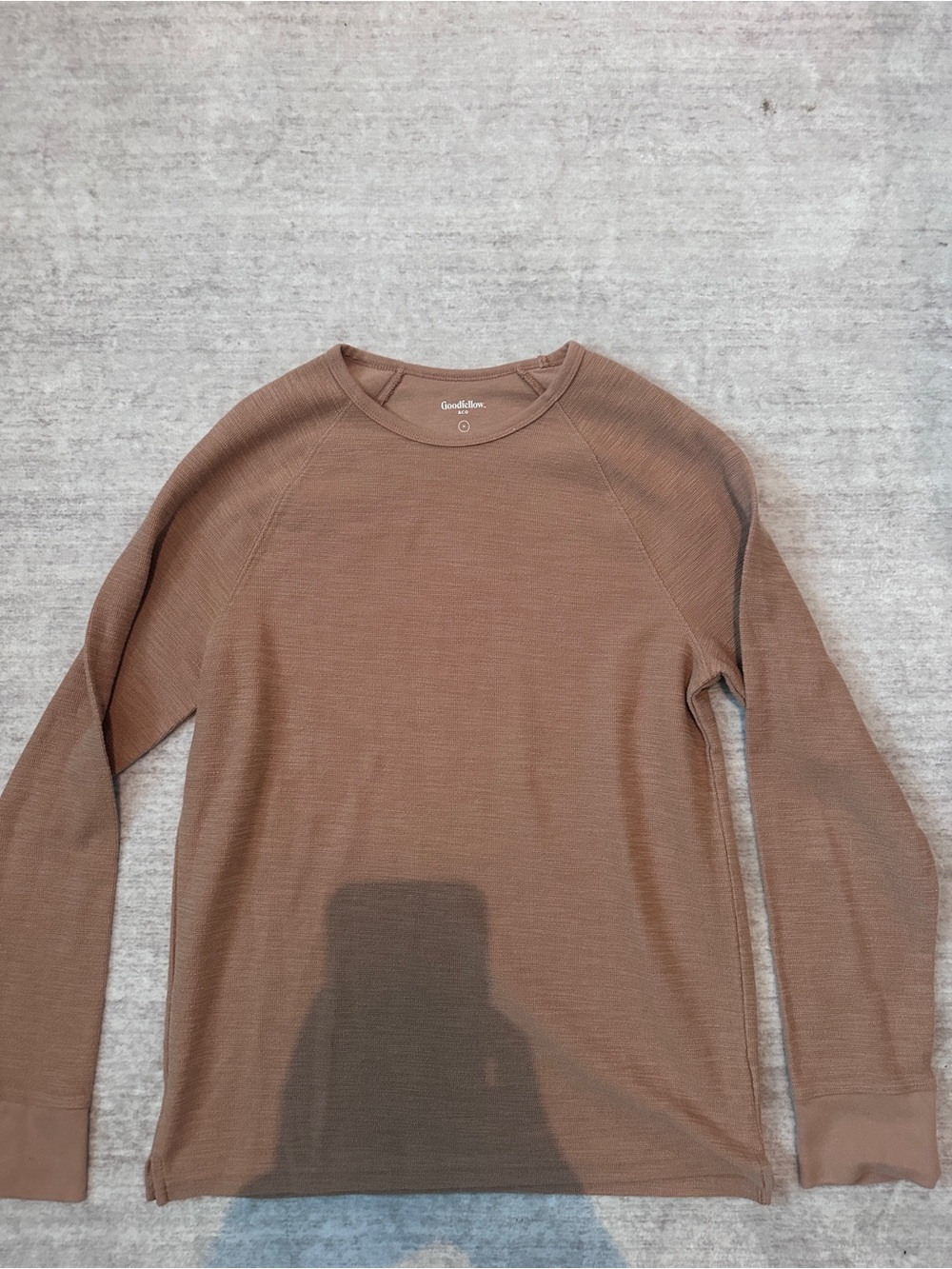 Goodfellow & Co Men’s Taupe Long-Sleeve Thermal Crew